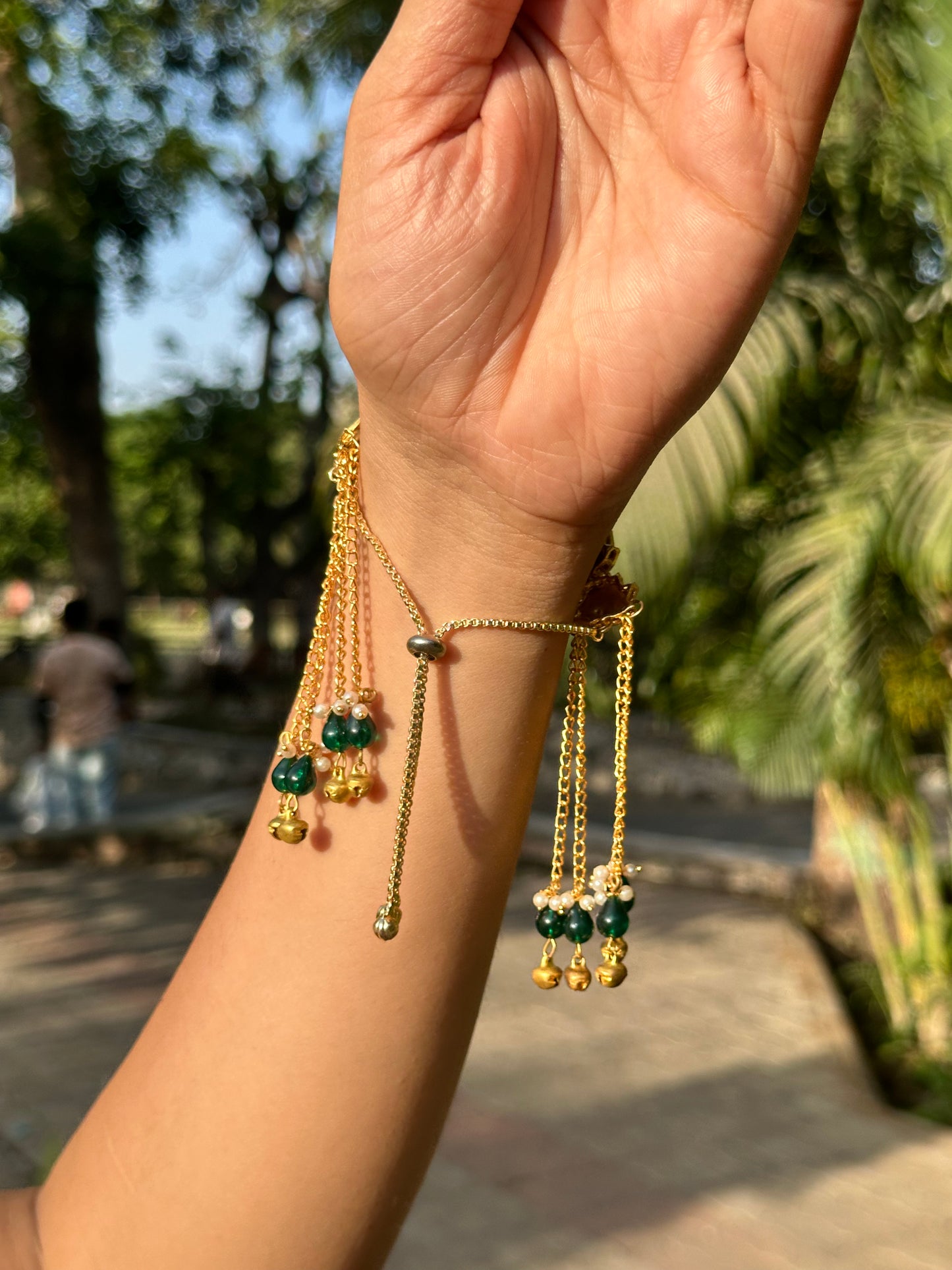 Elegant Lotus Tassel Watch