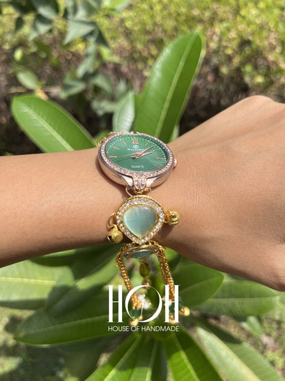 Gold-Tone Bracelet Watch for Women