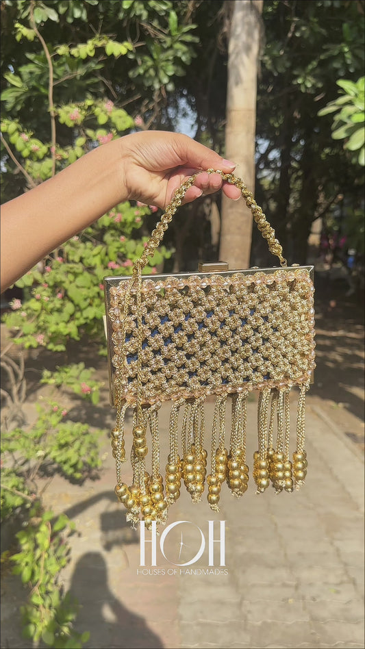 Crystal Beaded Mobile Purse for Women